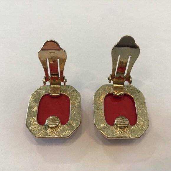 Vintage Costume Jewelry Clip-On Earrings - Picture 5 of 13